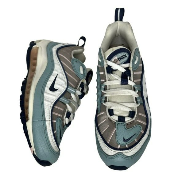 Nike Air Max 98 Premium Ocean Blue CK0832 Running Athletic Shoes Size 8.5 - Picture 12 of 16